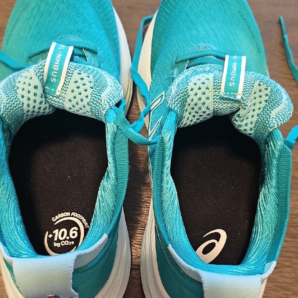 Asics Gel Nimbus 27 In Wave Teal/Illuminate Mint - Picture 5 of 6